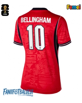 Anglia Jude Bellingham #10 Echipament de Fotbal Replică Mondial 2026 Femei Deplasare